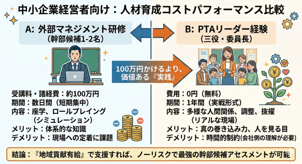 PTA活動は人材育成コストパフォーマンスの塊